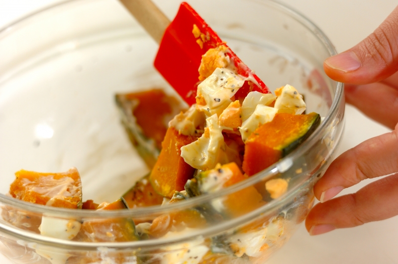 カボチャサラダの作り方1