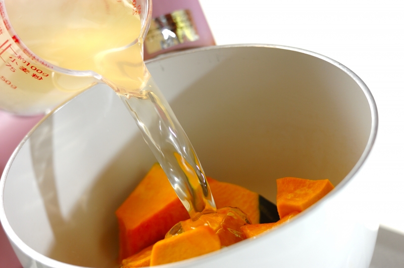 カボチャの煮物の作り方1