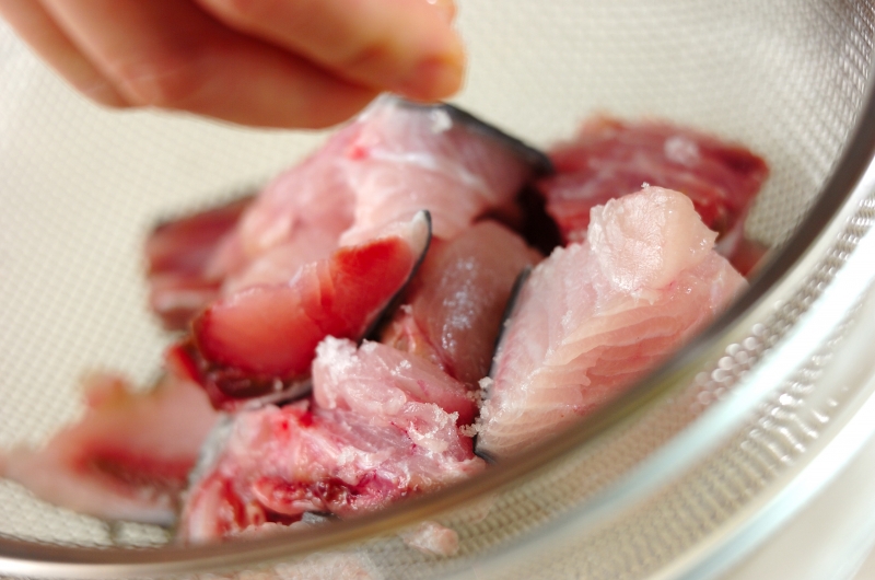 ブリのかす汁の下準備1