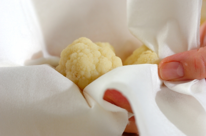 カリフラワーのマリネの下準備1