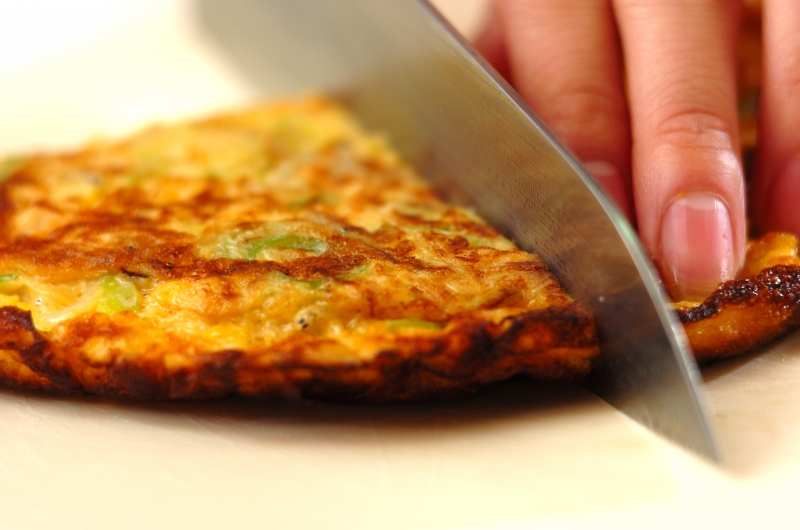 ネギとシラスの卵焼きの作り方4