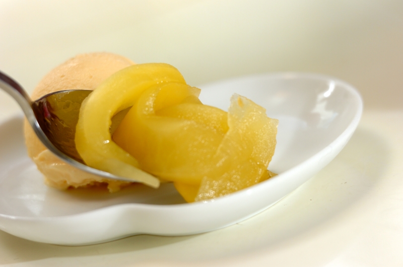 ホットアップルとバニラアイスの作り方3