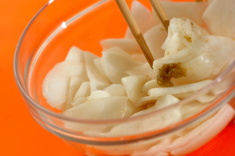 カブのユズコショウ和えの作り方2