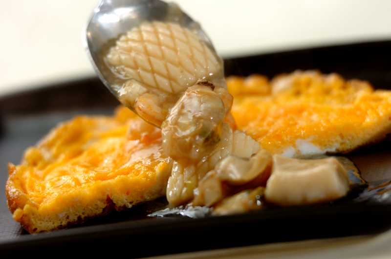 海鮮あんかけオムレツの作り方4