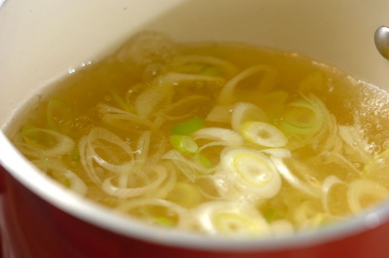 焼き豆腐のみそ汁の作り方1