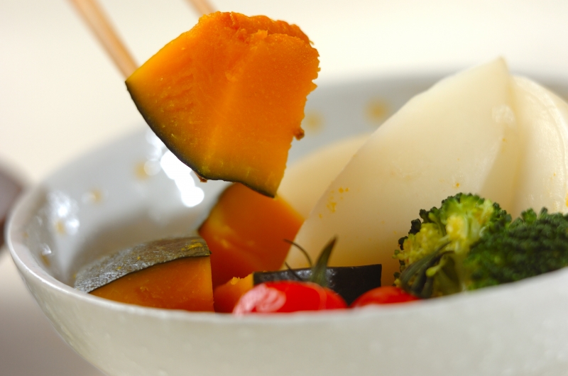 彩り蒸し野菜の作り方2