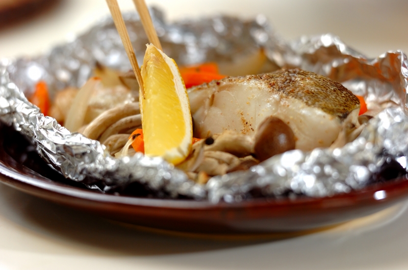 鱈の野菜たっぷり バターホイル焼きの作り方2