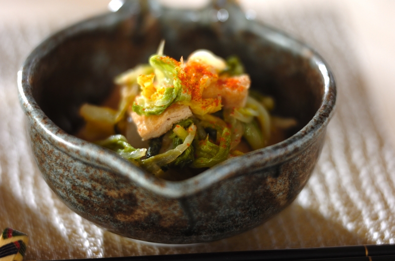 調味料２つ！白菜と油揚げのくったり煮