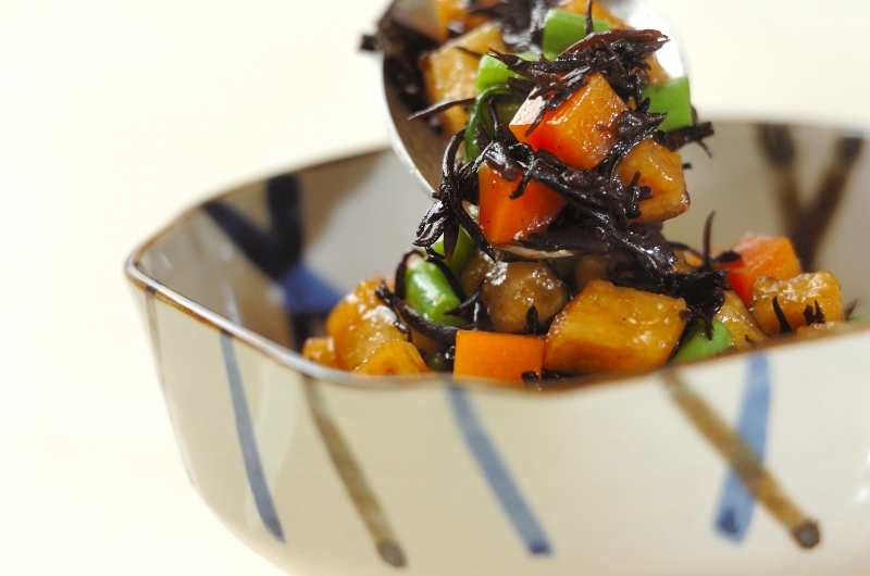 ヒジキと揚げ高野豆腐の煮物の作り方3