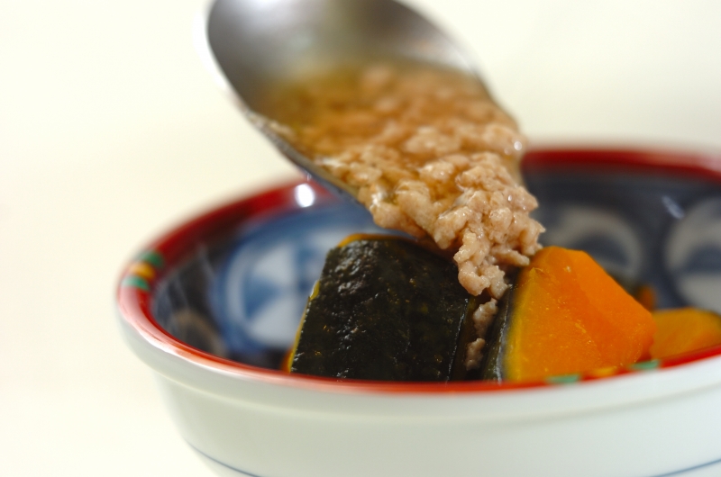 カボチャのそぼろあんかけの作り方4