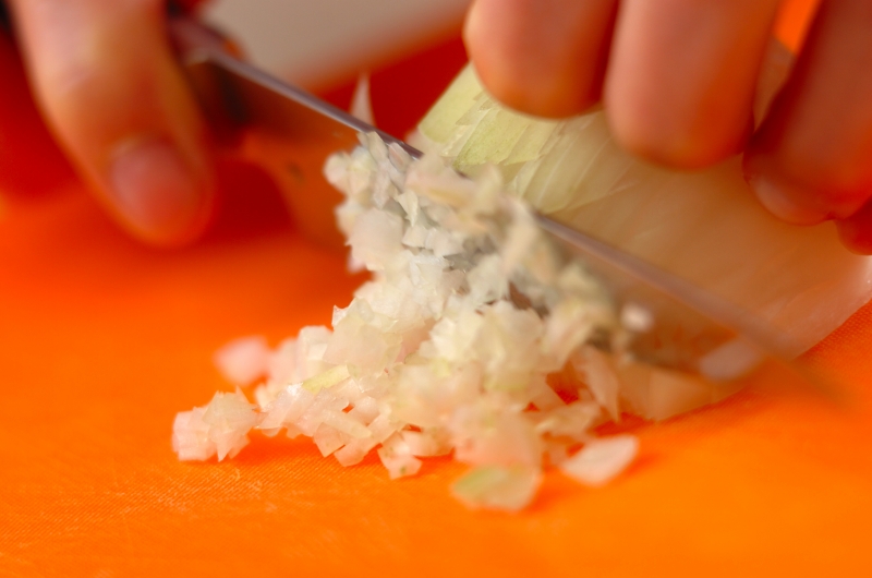 スパイシーミートライスの下準備1