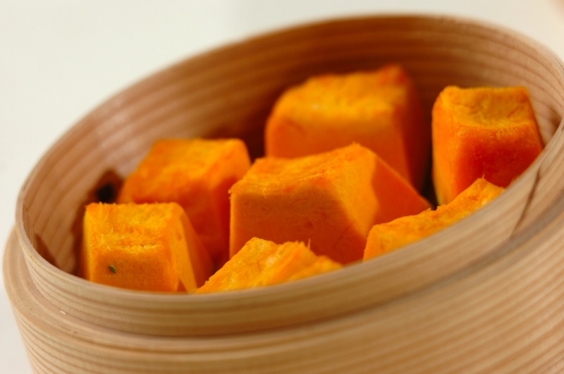 カボチャのクリームチーズ和えの作り方1