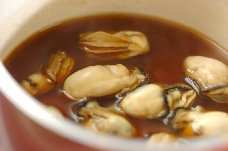 ふっくらおいしいカキご飯の作り方1