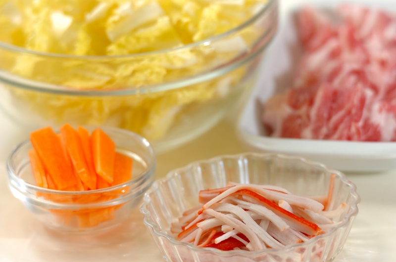 具だくさん！長崎皿うどんの下準備1