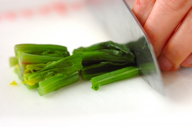 ホウレン草の白和えの下準備2