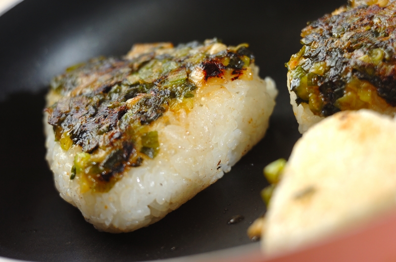 ネギみそおにぎりの作り方3