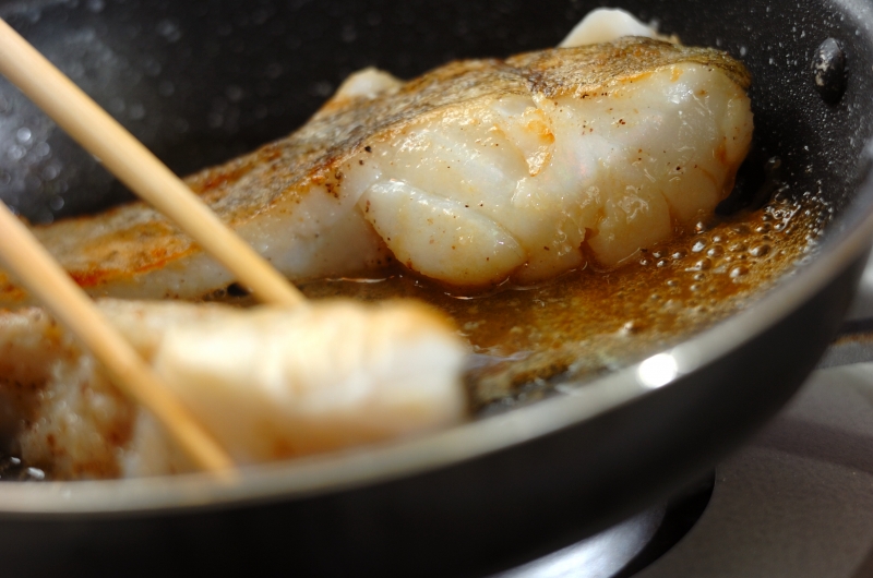 旬のたらをあっさり美味しく！バターポン酢焼きの作り方3