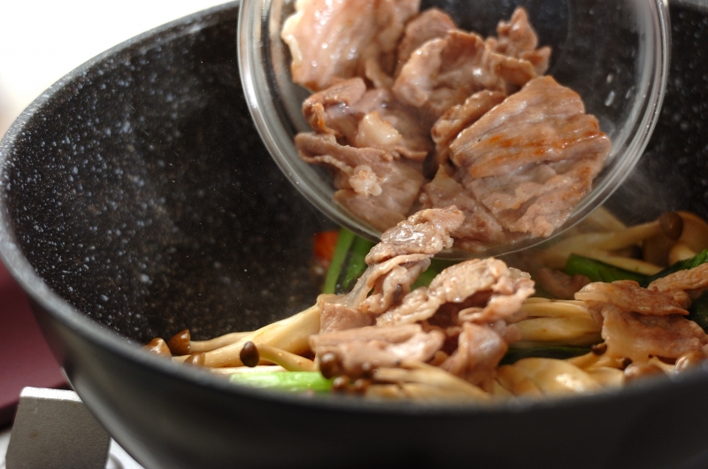 野菜炒めの作り方2