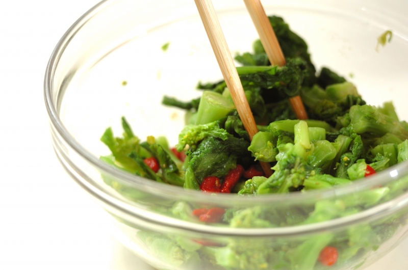 菜の花のからし和えの作り方1