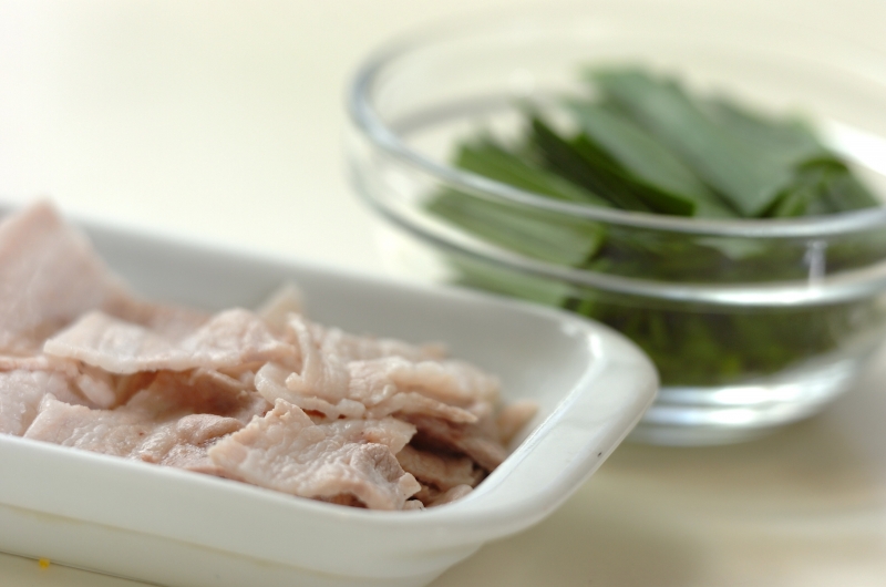 豚キムチうどんの下準備1