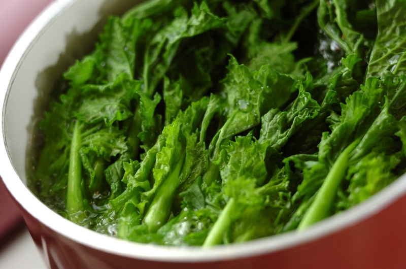 菜の花のからし和えの作り方1