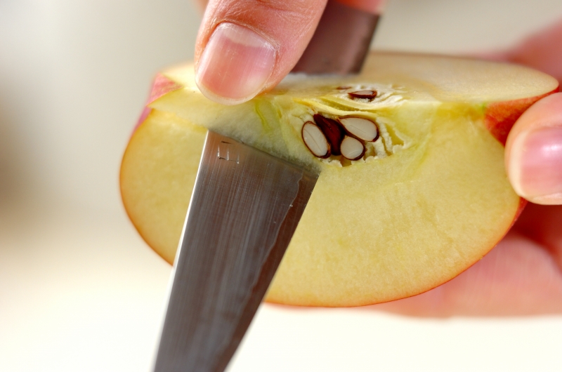 アップルシャーベットの下準備1