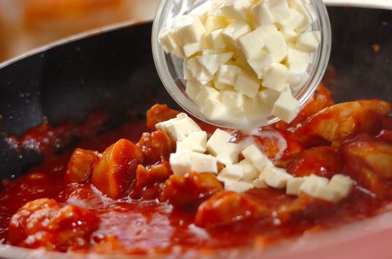 チキントマトクリームパスタの作り方3