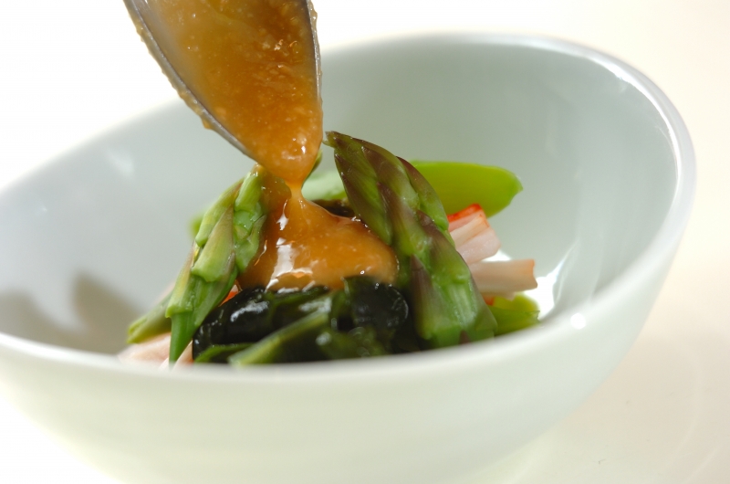 アスパラガスの酢みそがけの作り方2