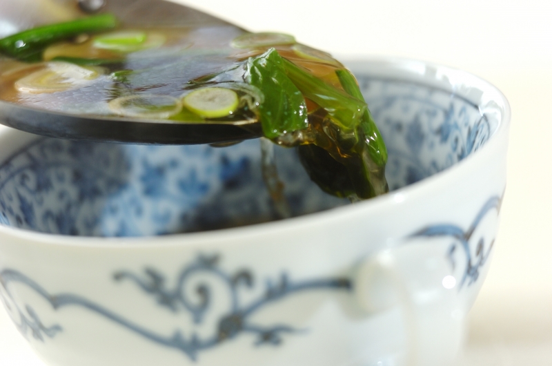 ホウレン草とネギの中華スープの作り方2