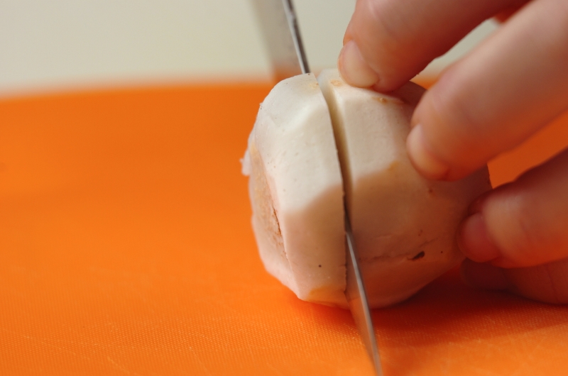 里芋と白菜のクリームシチューの下準備2