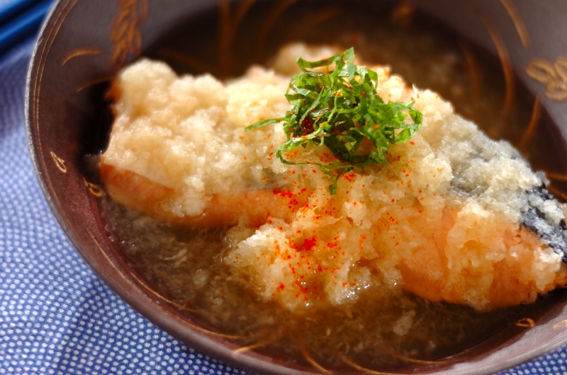 鮭と大根おろしの辛煮
