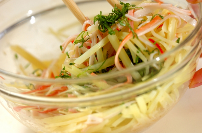 シャキシャキジャガイモサラダの作り方2