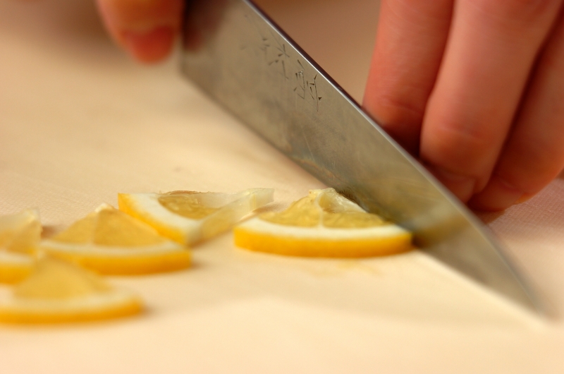 ハチミツレモンゼリーの下準備1