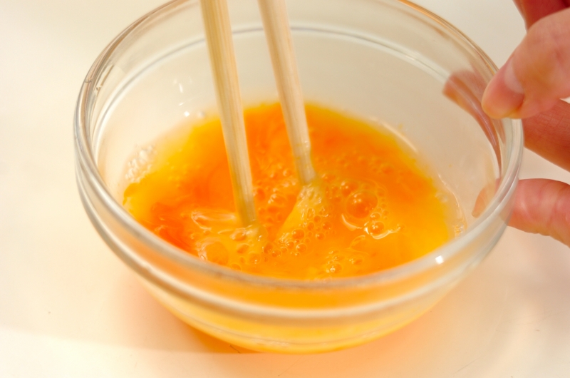 玉ネギのかき揚げの下準備2