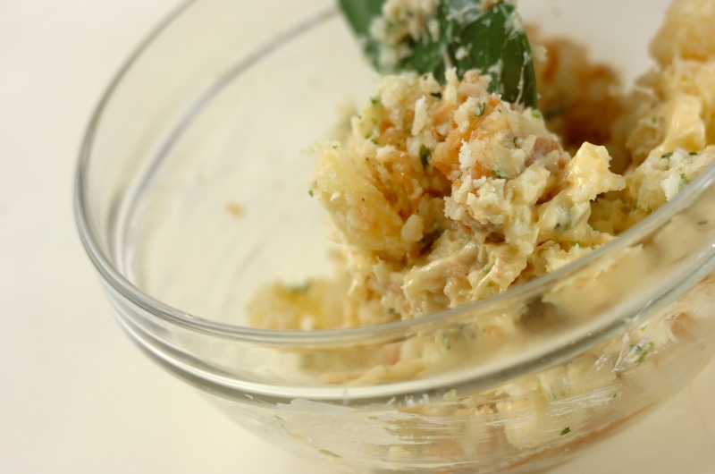 ナメタケのポテトサラダの作り方1
