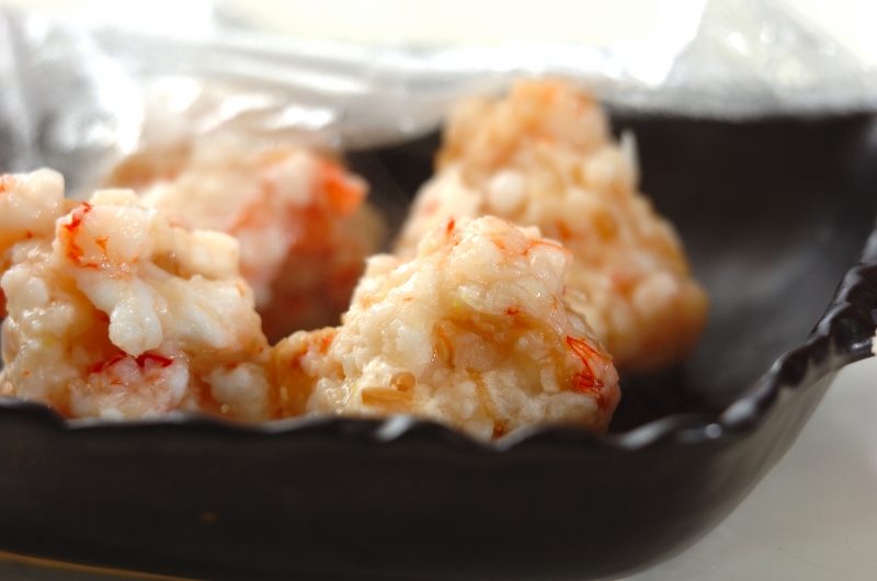 エビとハンペンのあんかけ団子の作り方2