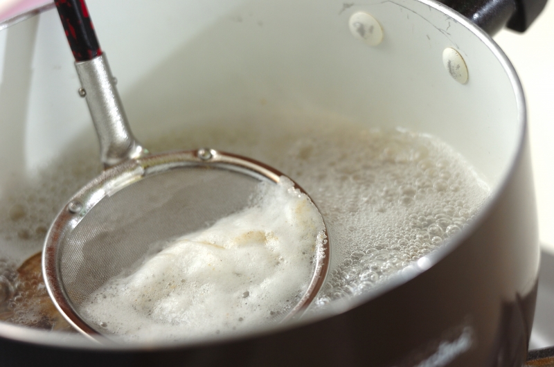 アサリと豆腐のピリ辛スープの作り方1