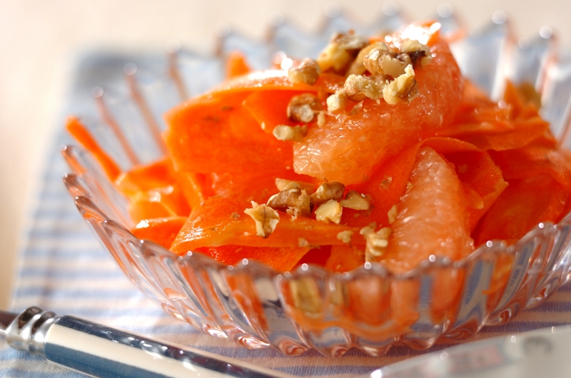 ニンジンのヒラヒラサラダ