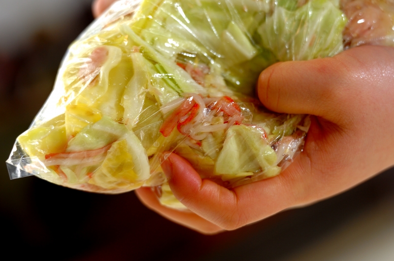 キャベツとツナの簡単酢サラダの作り方1