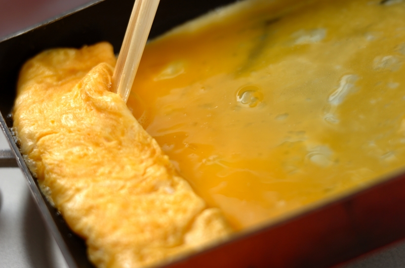 だし巻き卵のすりおろしカブ添えの作り方3