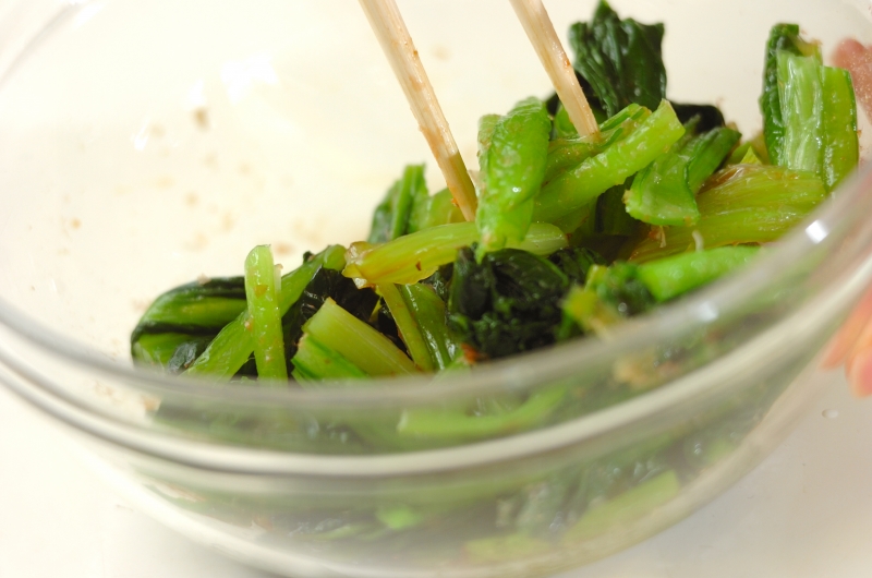 小松菜のおかか和えの作り方1