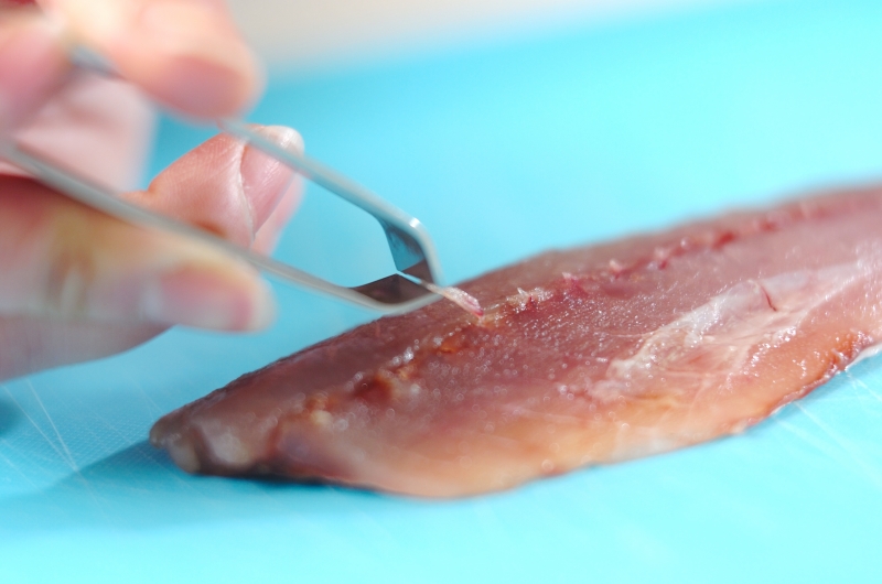 アジの青のりフライの下準備1