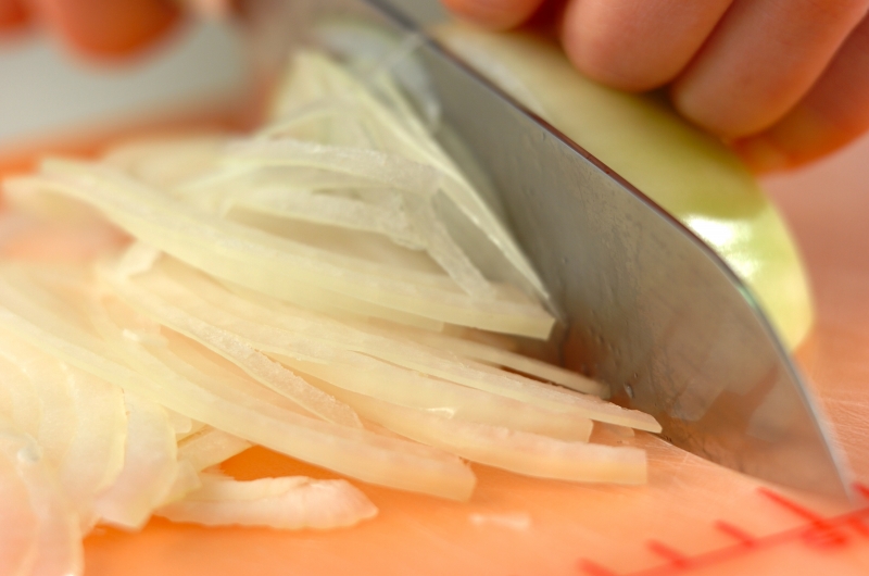 しめサバのマリネの下準備1