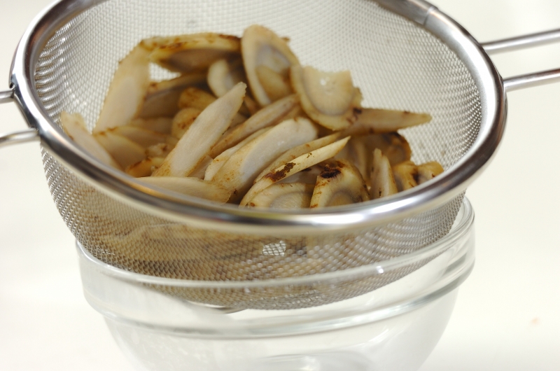 ゴボウの甘煮の作り方1