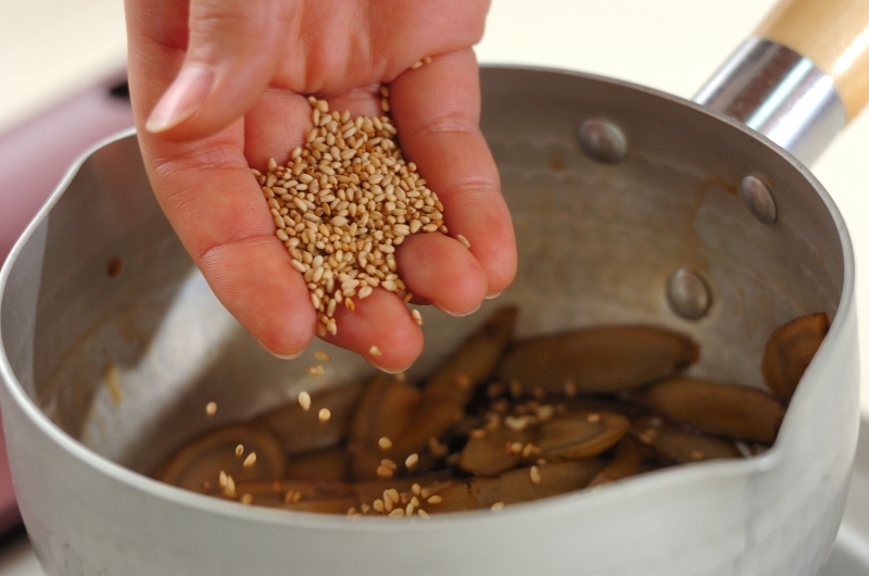 ゴボウの甘煮の作り方3