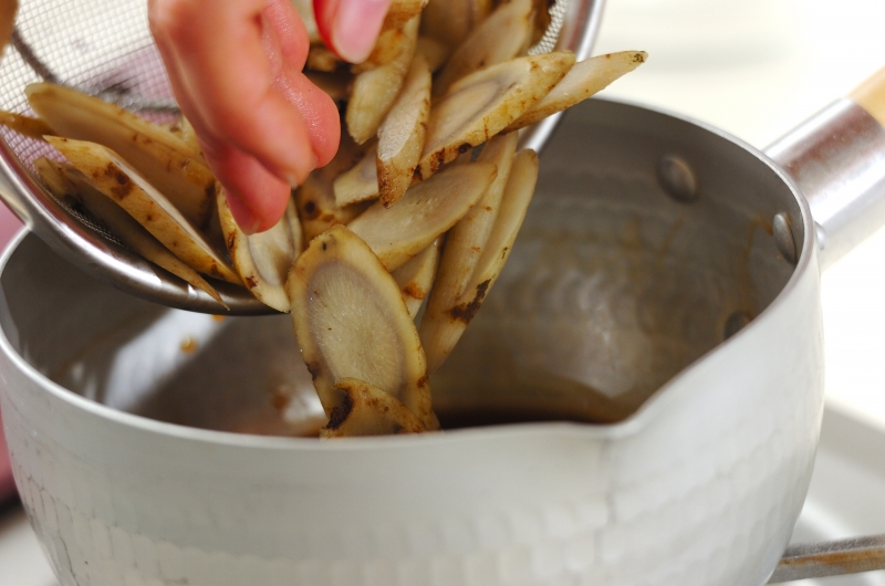 ゴボウの甘煮の作り方2