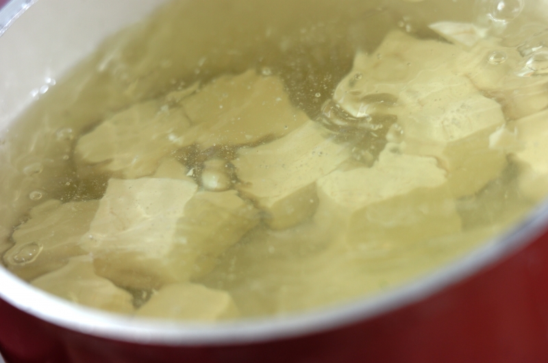 プリプリエビと豆腐のまろやかうま煮の作り方1