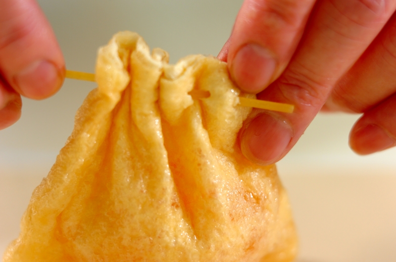 油揚げの袋煮の作り方1