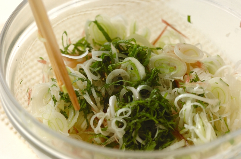 薬味たっぷりネギ奴丼の作り方1