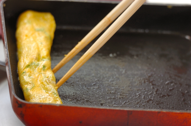 ひき肉入り卵焼きの作り方3